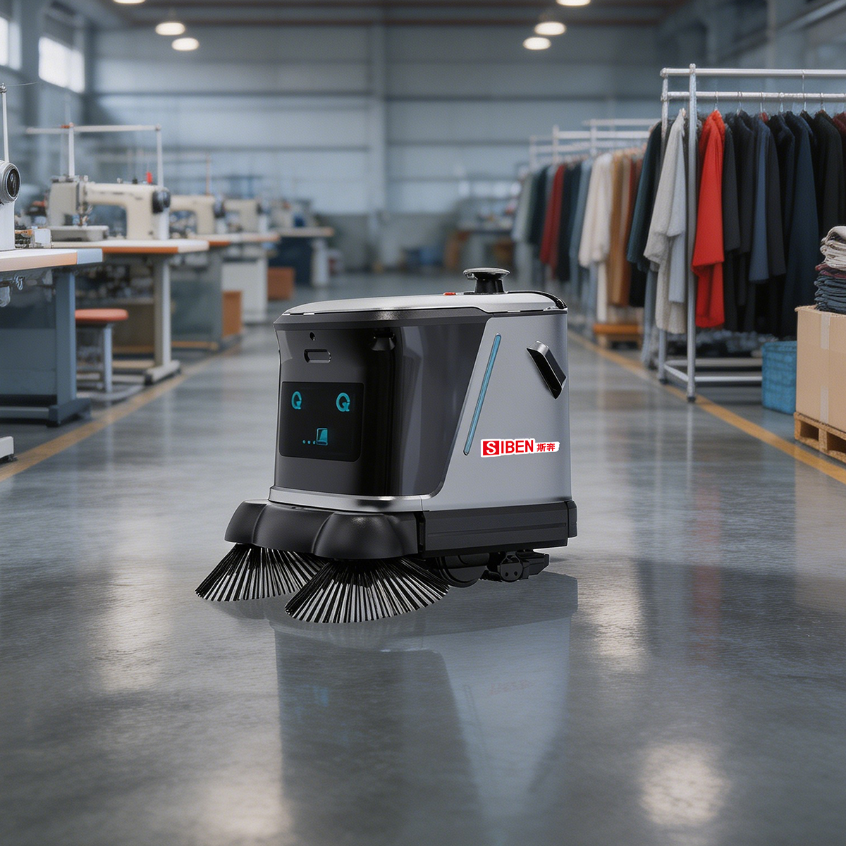 Commercial Floor Sweeping Robot KENAN (for Garment & Textile Industry)