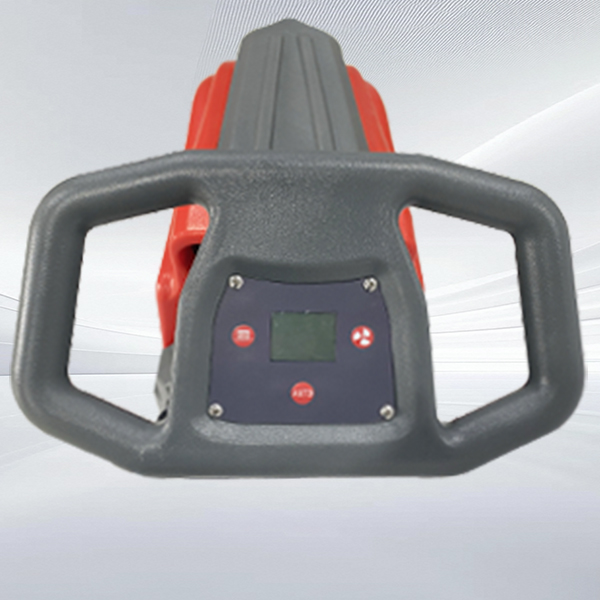 Ergonomic grip, flexibly adjustable handle to a comfortable operating height; LCD integrated control panel, real-time display of running time