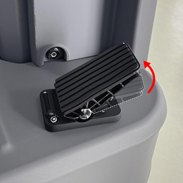 Lift the driving pedal to brake automatically. Automatically enters parking mode when stationary