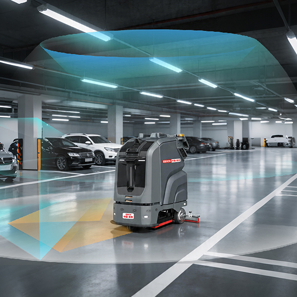 AI obstacle avoidance ensures safer cleaning operations in underground parking lots and factories