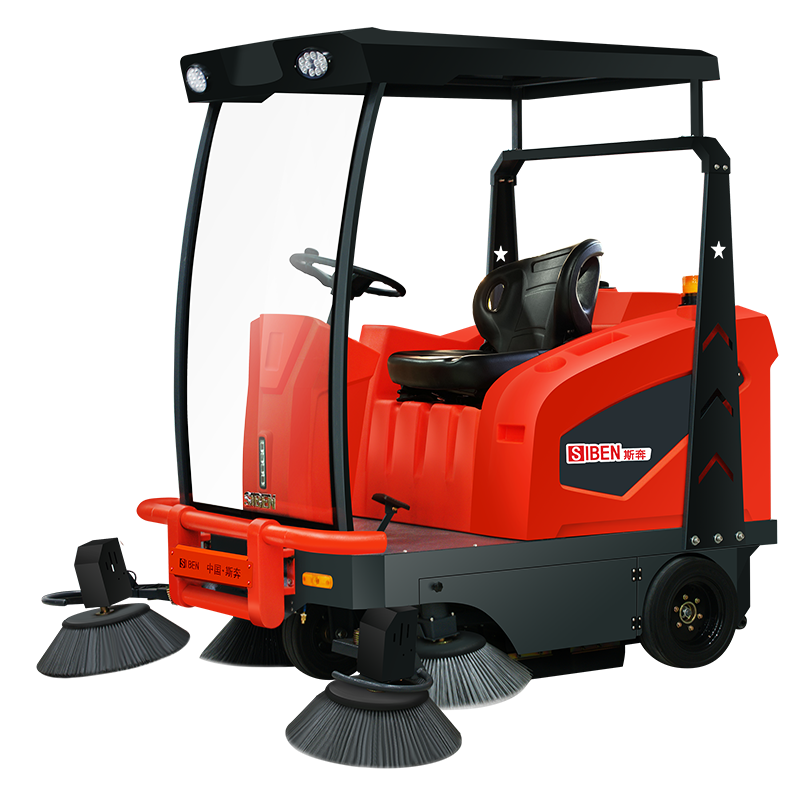Siben A600 mid-size ride-on industrial sweeper for medium warehouse and factory floor dry sweeping