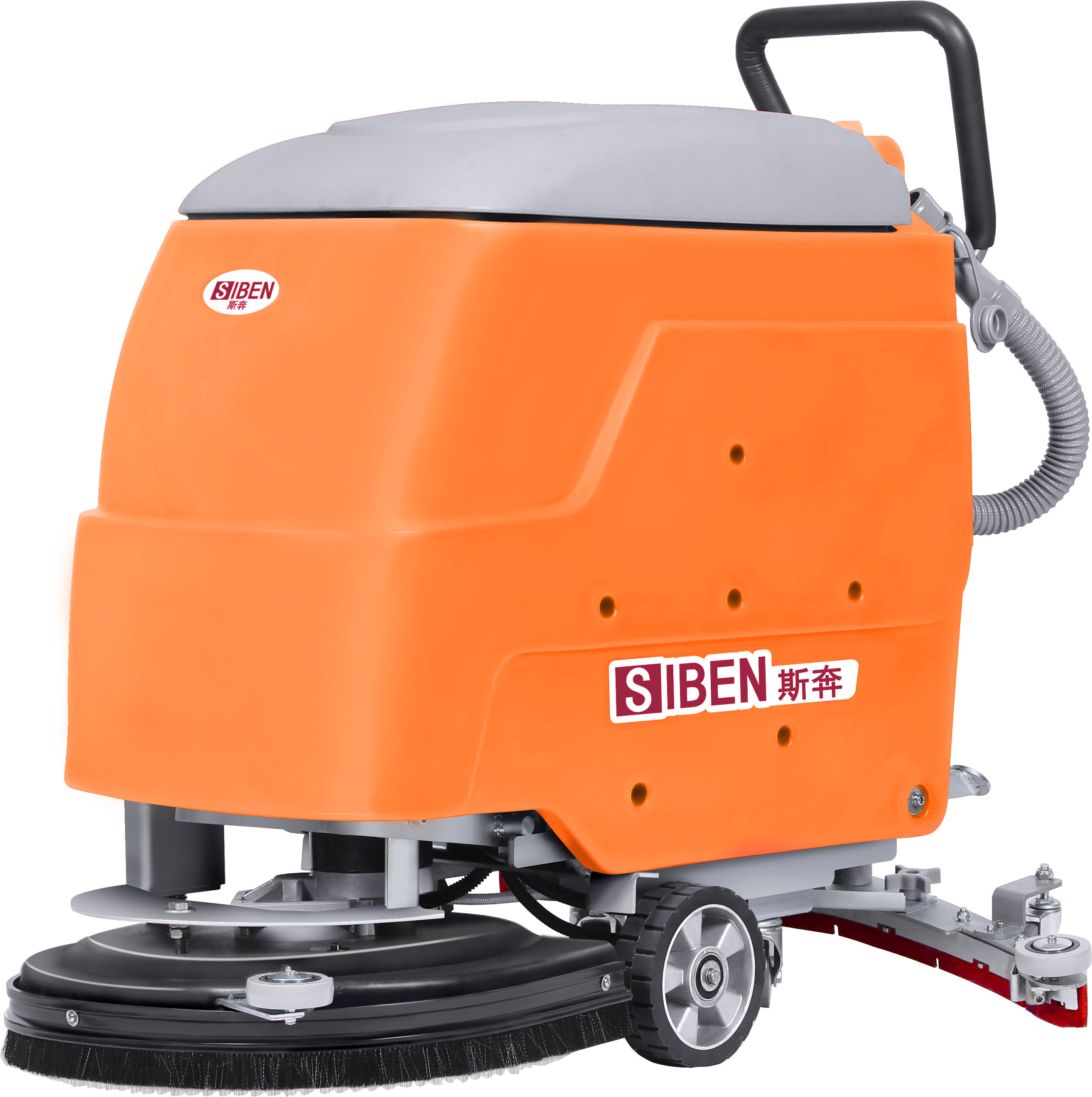 The Siben X3 compact floor scrubber — designed for narrow aisles and confined spaces in retail and warehouse environments. The Siben X3 compact floor scrubber — designed for narrow aisles and confined spaces in retail and warehouse environments.