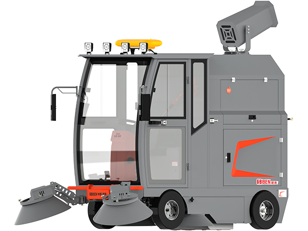alt：Siben A900 lithium ride-on industrial sweeper white background product photo for large factory floor dry sweeping